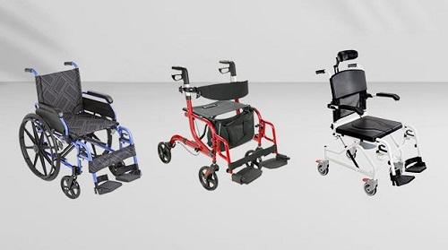 Quid est differentia inter Rollertorem Walker cum canistro et wheelchair?