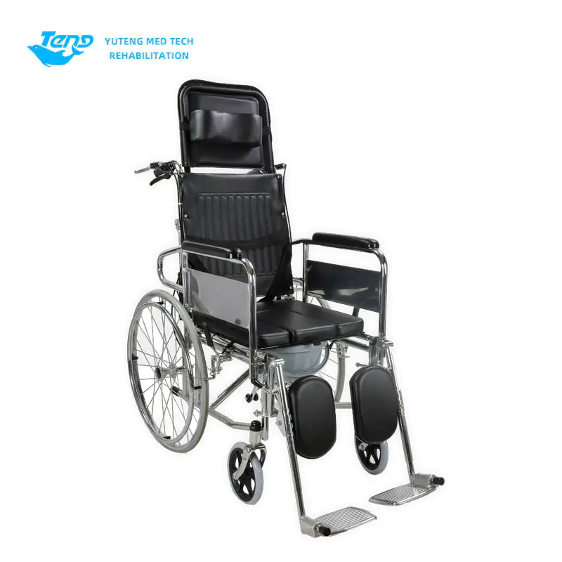 Reclining multifunctional commode cathedra